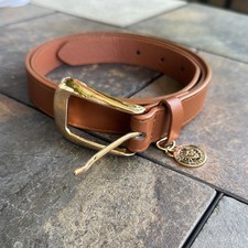 Anne Klein Brown and Gold Leather Belts with Elegant Accents Women's Belt price