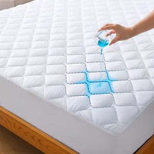 100% Waterproof Mattress Protector Quilted Mattress Pad Cover Breathable Fitted Mattress Protector price