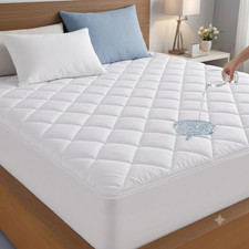 Quilted Waterproof Mattress Cover Pad Protector Cooling Breathable Fitted Topper Mattress Protector price