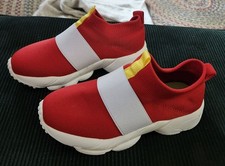 Unisex Kids Red White Slip-On Casual Shoes EU 35 US 3 Youth Unisex Children's Casual Shoes price