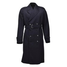 Original Dutch Military Long Wool Coat Double Breasted Army Surplus Issue Black Long Coat price