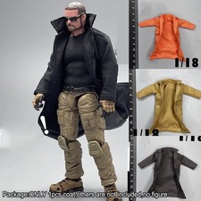 New Handmade 1/18 Trench coat Long Coat For 3.75" Muscle Figure Toys Accessory Long Coat price
