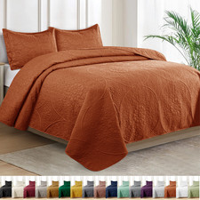 Luxury Bedspread Set 3 Piece Quilted Coverlet Bed Throw Queen King Size Bedding Bedspread price