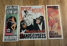 3 Josephine Baker Posters Revue Negre, Folies Bergere & Casino De Paris 1920’s Armchair & Bergere price