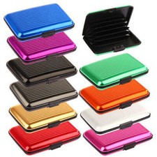 Unisex Waterproof Business ID Credit Card Wallet Holder Aluminum Metal RFID Case Unisex Card Holder price