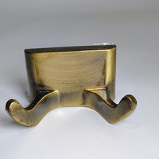 Double Wall Hook Antique Brass Finish Robe Towel Coat Holder Hanger w/ Screws Bathrobe Hanger price