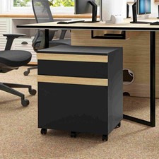 File Cabinet, Printer Stand with 2 Drawers and 5 Wheels Filing Cabinet price