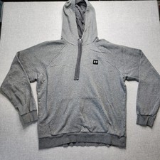 Under Armour Hoodie Mens Large Gray Jersey Knit Pullover Sweatshirt Black Logo T-Shirt & Sweatshirt (Outdoor) price