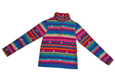 Obermeyer Fleece Pullover Sweatshirt Girls Medium 8-10 Multicolor 1/2 Zip Girls' Sweatshirt price