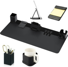 Desk Pad and Organizer Set, 6 in 1 Mouse Pad PU Leather with Desktop Accessories Desk Pad Set price
