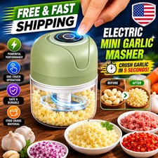 Electric Mini Food Chopper 250ml USB Meat Grinder Garlic Vegetable Crusher USA Choppers / Food Processors price