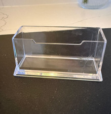 Clear Acrylic Business Card Holder Desk Storage Box Large Capacity Display Stand Business Card Holder price