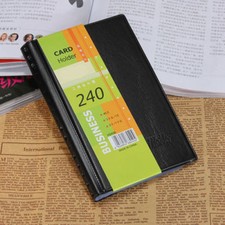 Leather 240 Cards Business Name ID Credit Card Holder Book Case Keeper Organizer Business Card Holder price