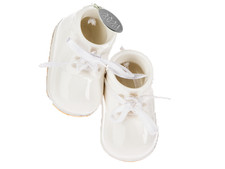 2026 Ivory Baby Shoes Ornament Baby's First Christmas, Booties for Boy/ Girl Baby Shoes price