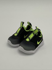 Nike Flex Runner TD Size 3C Smoke Grey Volt Used AT4665-019 Baby Shoes price