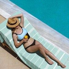 Turkish Beach Towel, 36"x71" Quick Dry Sand Free Oversized Bath Pool Swim Aqua Bath Towel price