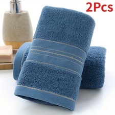 2pcs - 100% Cotton Bath Towel, Soft Cotton Face Towels Absorbent Quick Dry Bath Towel price