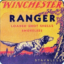 Winchester Ranger - Vintage Style Shot Shell Ammo Box COASTER - Bird Dog Coaster price