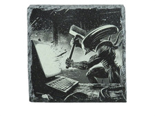 Laser Engraved Slate Coaster - A3 Coaster price