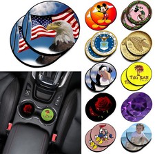 2PCS Round CUSTOM PRINTED Neoprene Fabric Cup Mug Holder Car Coasters Coaster price
