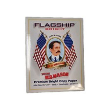 Flagship 8 1/2 x 11 Copy Paper WB MASON 500 Sheets per pack 98 brightness Copy Paper price