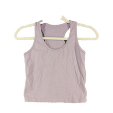 Girls Tank Top Small(4-6) Lavender Knit Cotton Casual Girls' Tank Top price
