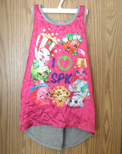 Shopkins Girls Tank Top Pink & Grey Size L (14) Girls' Tank Top price