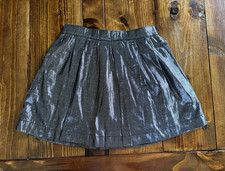 babyGap Girls Black/Silver Metallic Pleated Pull-On Skirt Elastic Waist 4Y Girls' Skirt price