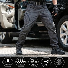 Tactical Men's Work Cargo Pants Waterproof Combat Pants Outdoor Hiking Trousers Pants (Outdoor) price