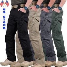 Men's Tactical Cargo Pants Straight Fit Combat Work Trousers for Outdoor Hiking Pants (Outdoor) price