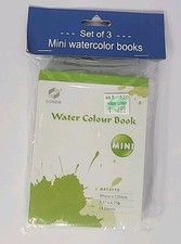3 Mini Watercolor books in pad form Painting Paper Art Supplies. 3.5"x4.75" Pre-printed Forms & Notebooks price