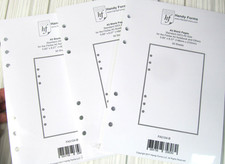 3 Handy Forms 50 Sheet Blank Pages Filofax Notebook Replacement Paper 5.8x8.2" W Pre-printed Forms & Notebooks price