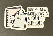 TheCoffeeMonsterzCo “Buying Notebooks Is A Form Of Self Care” Vinyl Sticker TCMC Pre-printed Forms & Notebooks price