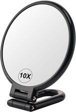 1X/10X Magnifying Handheld Mirror Double Sided, Foldable Travel Makeup Mirror, A Makeup Mirror price