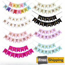 Happy Birthday Banner Gold Foil Fringe Garland for Birthday Party Decoration Birthday & Party price