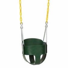 High Back Full Bucket Infant Swing Set Seat - Coated Chains - Fully Assembled Baby Swing price