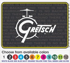 This decal/sticker is compatible with Gretsch Drums and others 7" Fridge Sticker price