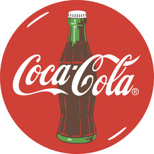 Coca-Cola Circle Logo Sticker - Vinyl Emblem Decal for All Surfaces Premium Fridge Sticker price