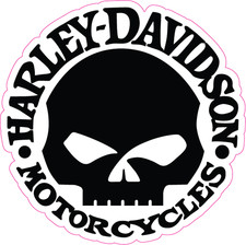 Harley Davidson Skull Sticker Decal | Motorcycle Biker Vinyl | Waterproof. Fridge Sticker price