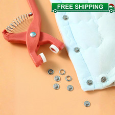Grommet Eyelet Tool Kit 1/2" Hole Punch Pliers Leather Fabric Canvas 50Set Snap Hole Punch price