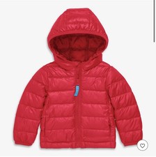 Primary Puffer Baby Coat Cherry Red EUC size 12-18 Months Baby Coat price