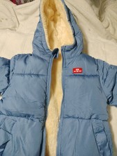 Kid Style 2003 Child Toddler Ski Jacket Fake Fur Lined Size 90 2T Baby Coat price