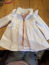 Toddler Girl's TAHARI Dress Pleated Pea Coat Size 2T EC Baby Coat price