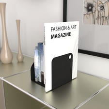 Magazine Rack Book Holder Modern Metal Newspaper Black Organizer Display Storage Magazine Rack / Newspaper Rack price