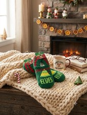 "Elf" Movie Slipper Socks – "Raised by Elves" – Unisex One Size Women's Slipper Socks price