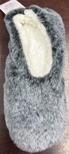 Auden Faux-Fur Slipper Socks Gray Women’s 8-10 Gripper Bottoms Comfort Women's Slipper Socks price