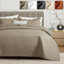 Luxury Bedspread Bedding Set 3 Piece Quilted Coverlet Bed Throw Queen King Size Baby Bedspread Set price