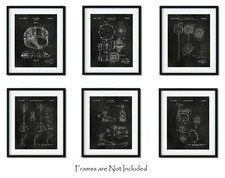 Set of 6 Drum Patent Prints 8x10 Drummer Room Decor Music Studio Poster Gifts Living Room & Lounge Set price
