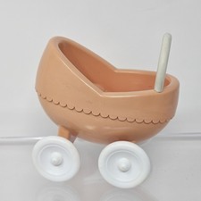 Vintage Little Tikes 4" Baby Carriage Stroller Pram Miniature Doll Accessory Baby Stroller-Pram Accessory price