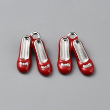 40pcs Alloy Pendant Dacing Ballet High-Heeled Shoes Charm for Keychain Jewelry High-Heeled Shoes price